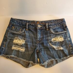 Velvet Heart Distressed Denim Shorts